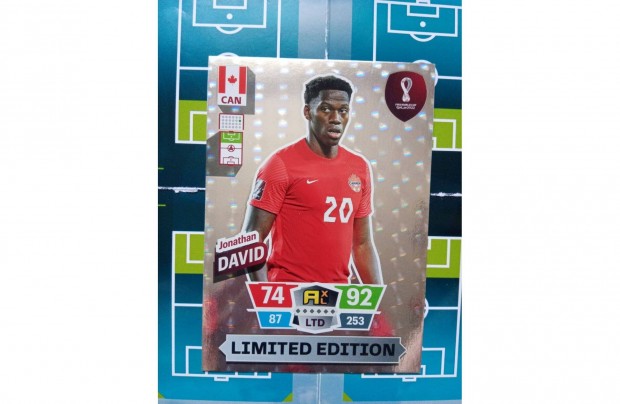 Jonathan David Fifa World Cup 2022 Qatar XXL Limited krtya