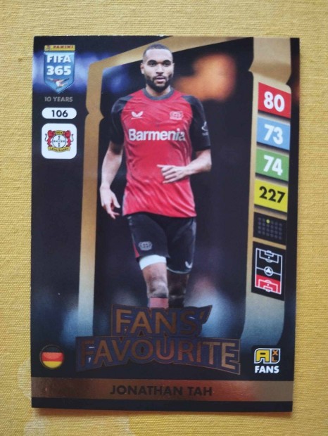 Jonathan Tah (Leverkusen) FIFA 365 2025 Fans Favourite focis krtya