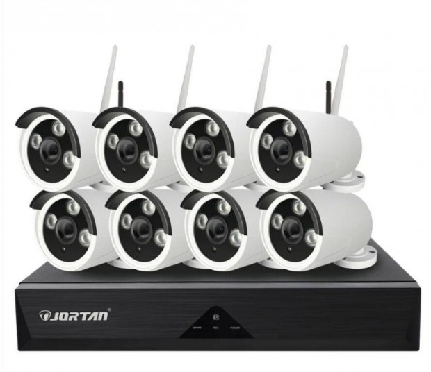 Jortan 8 csatorns vezetk nlkli CCTV kamera rendszer