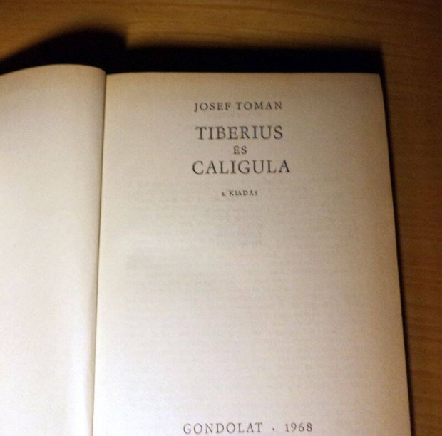 Josef Toman: Tiberius s Caligula