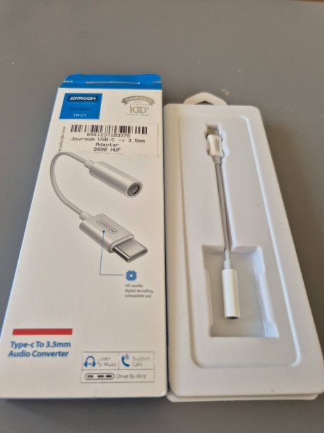 Joyroom USB C-&gt; 3.5mm adapter