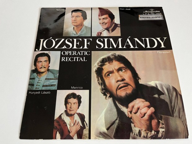 Jzsef Simndy Operatic Recital bakelit, vinyl, LP