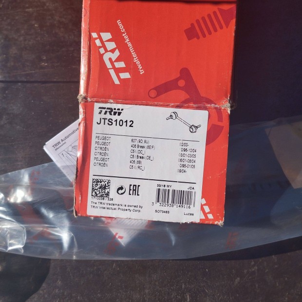 Jts1012 TRW JTS1012 - stabiliz�tor g�mbfej. Citroen C5