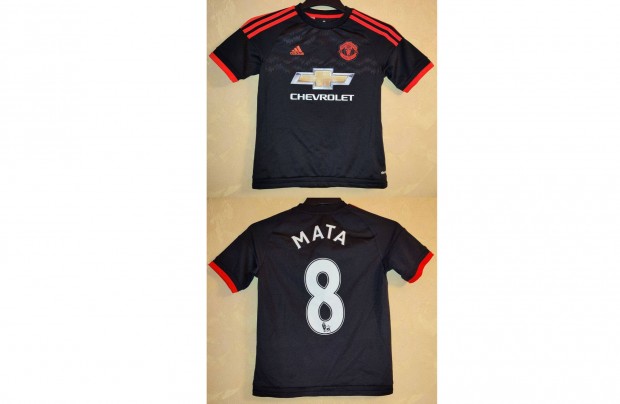 Juan Mata - Manchester United eredeti adidas gyerek mez (M, 152)