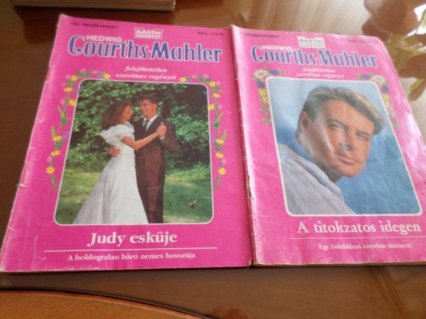 Judy esküje 128.füz. 2 db egyben Hedvig Courths-Mahler Romantikus