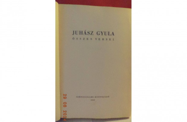 Juhsz Gyula sszes versei