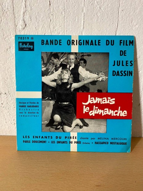 Jules Dassin - Jamais le dimanche bakelit hanglemez