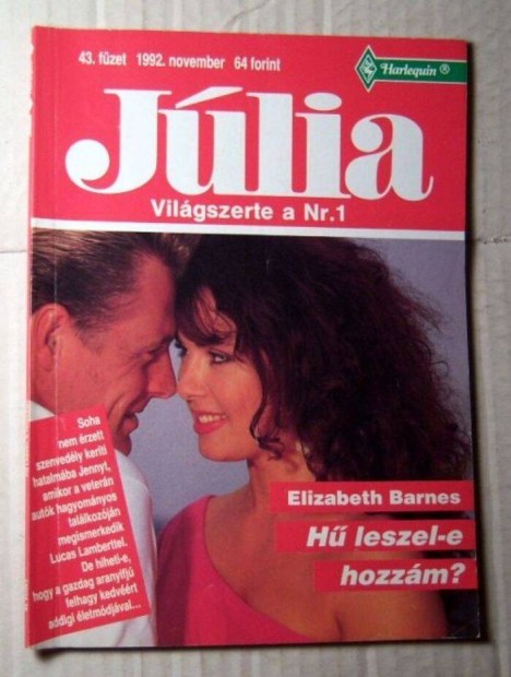 Jlia 43. H Leszel-e Hozzm (Elizabeth Barnes) 1992 (romantikus)