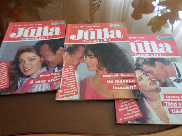 Jlia Emma Darcy A vgy szne 1992. okt. 3 db egyben Romantikus