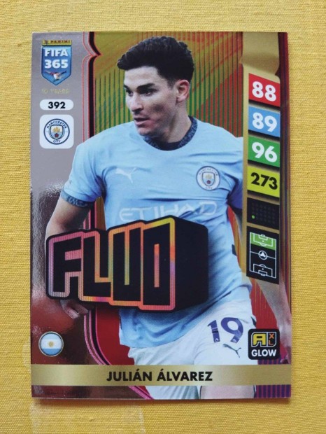 Julian Alvarez (Manchester City) FIFA 365 2025 GLOW Fluo focis krtya