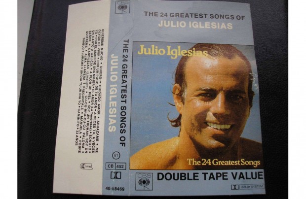 Julio Iglesias - A 24 legjobb dal , gyri msoros kazetta , 1978