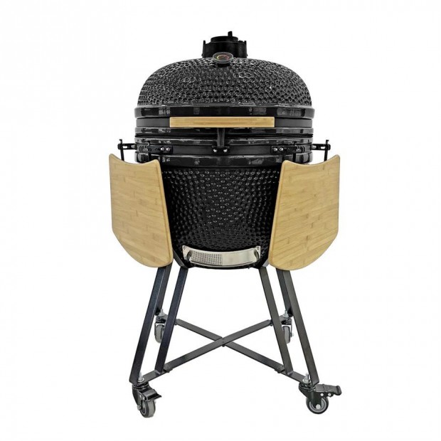 Jumbo 25" Kamado kermia grill 64cm XXL BBQ fekete