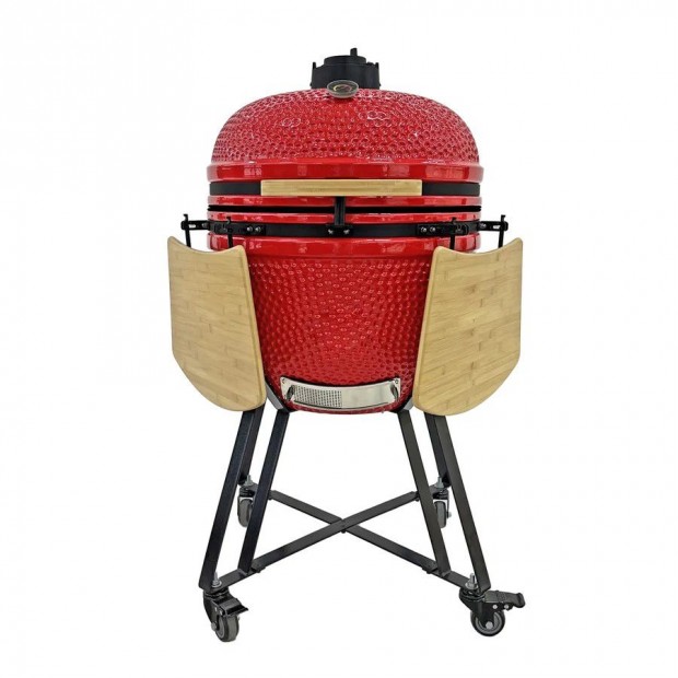 Jumbo 25" Kamado kermia grill 64cm XXL BBQ piros