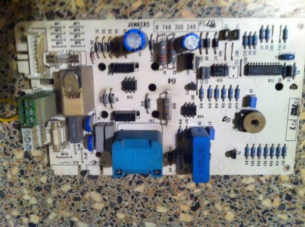 Junkers ZW20 KD23 kombi cirkó vezérlő panel elektronika