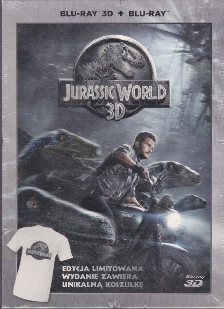 Jurassic World Blu-Ray 2D + 3D Dszdoboz + Pl