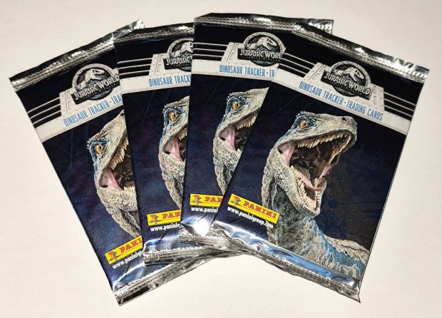 Jurassic World: Fallen Kingdom Dinosaur Tracker Trading Cards csomagok