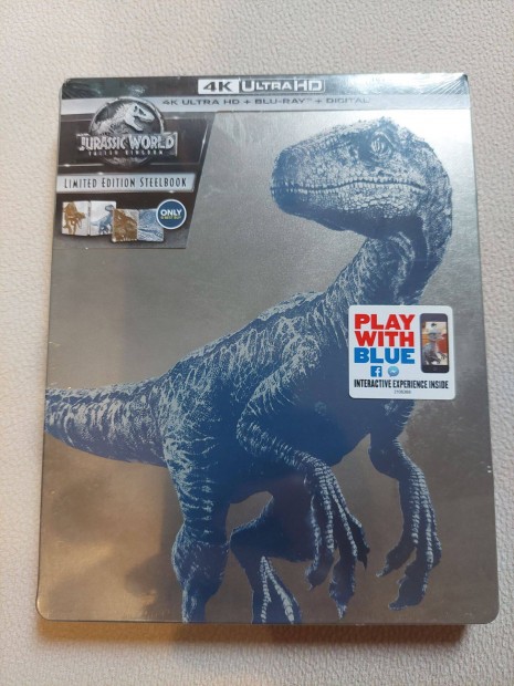 Jurassic World - Bukott birodalom 4k/blu-ray fmdoboz (j, USA)