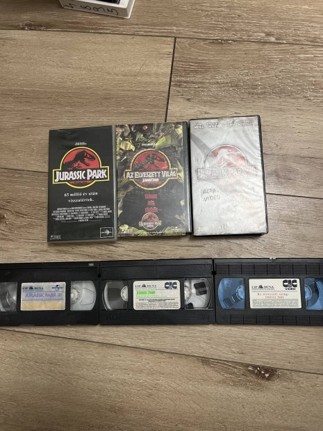 Jurassic park 1-3 vhs pakk