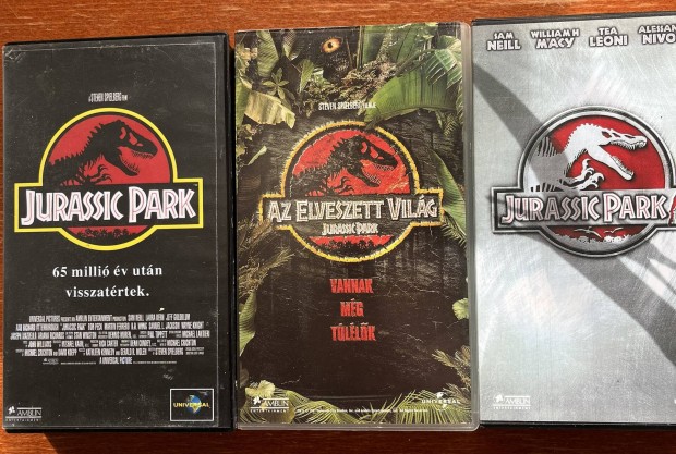 Jurassic park pakk vhs kazetta