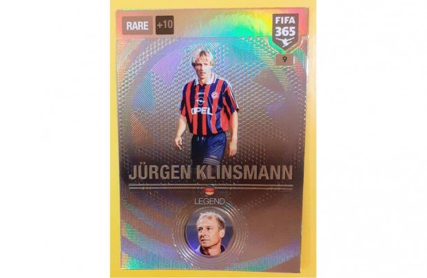 Jrgen Klinsmann Bayern Mnchen Rare Legend focis krtya Panini 2017