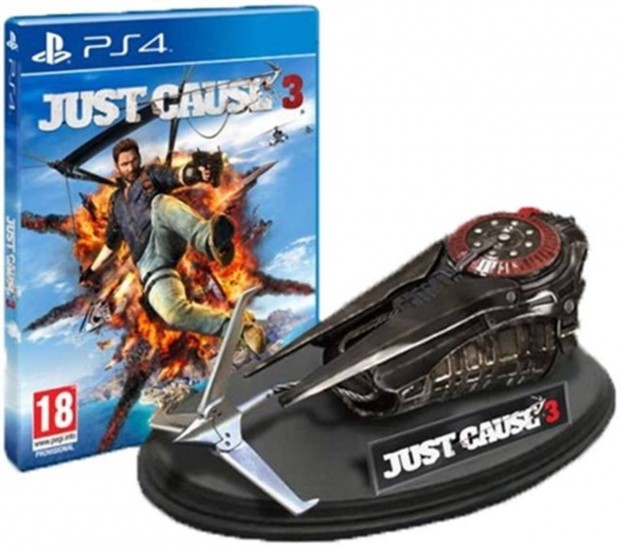 Just Cause 3 Collector's Ed. wgrappling Hook, Artbook & Map Playstatio
