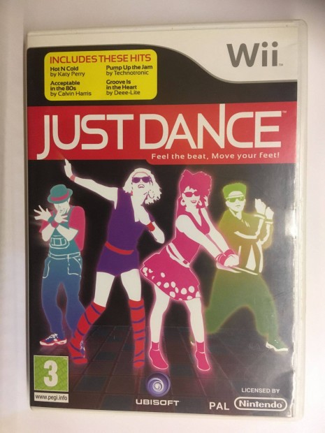 Just Dance eredeti Nintendo Wii jtk, hajszlkarcos, 3 h garival