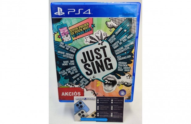 Just Sing PS4 Garancival #konzl0492