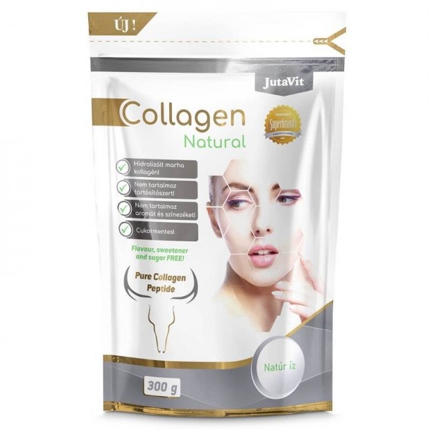 Jutavit Collagen Natural natúr íz - 300g