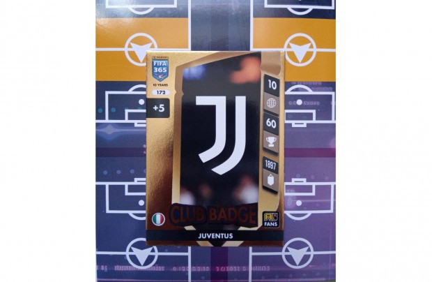 Juventus Club Badge, Címer Panini Fifa 365 2025 focis kártya