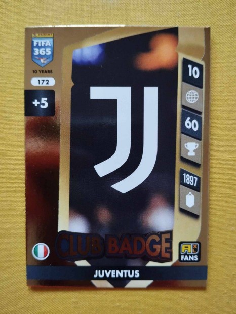 Juventus FIFA 365 2025 Club badge csapatcmer focis krtya