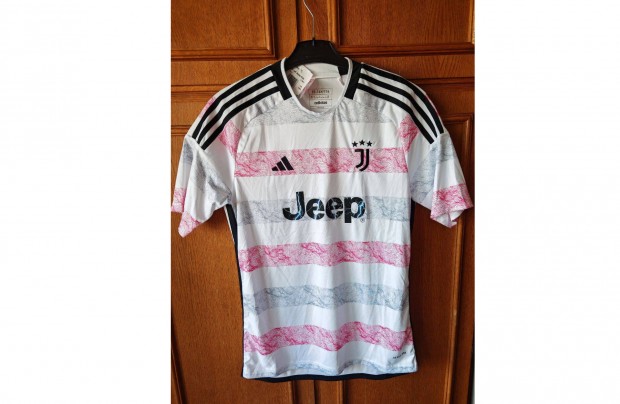 Juventus eredeti adidas fehér pink szürke 2023-24 mez (176)