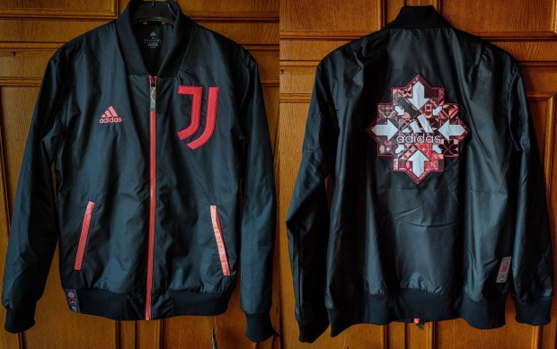 Juventus eredeti adidas fekete bomber dzseki (M-es)