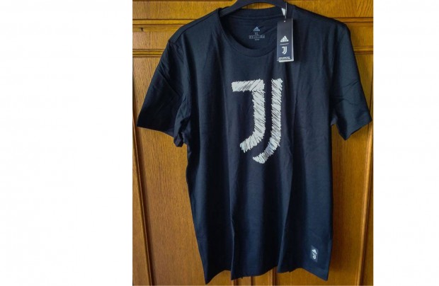 Juventus eredeti adidas fekete póló (M, XL, 2XL, 3XL)