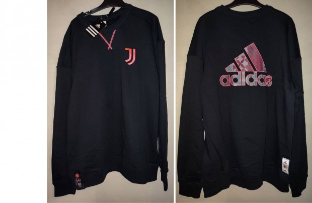 Juventus eredeti adidas fekete pulóver (M)