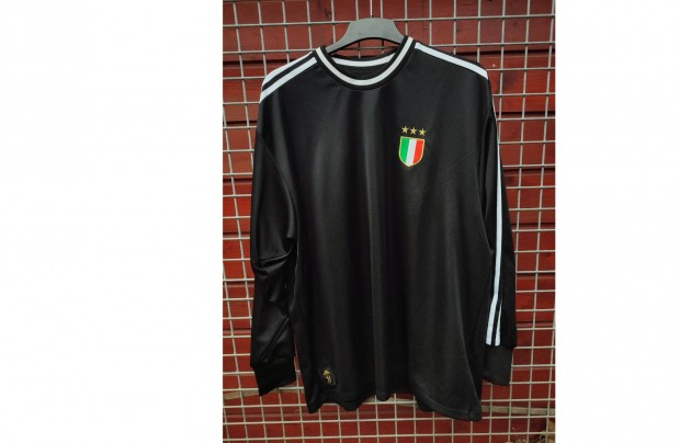 Juventus eredeti adidas olasz cmeres fekete hossz ujj fels (XL)