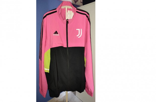 Juventus eredeti adidas pink fekete cipzras fels (M, L, XL)