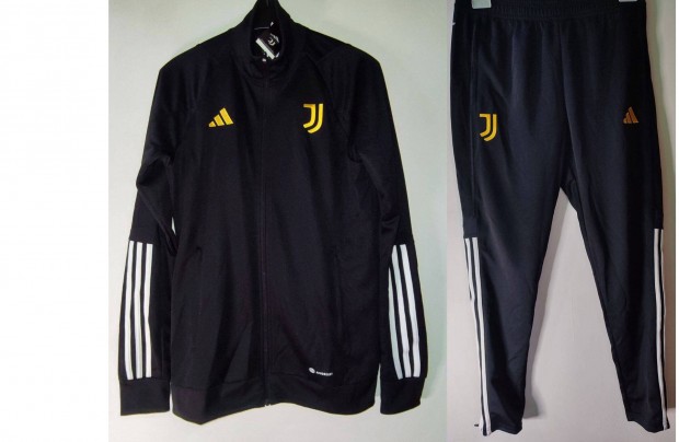 Juventus eredeti adidas szabadidő fekete fehér arany szett (M)