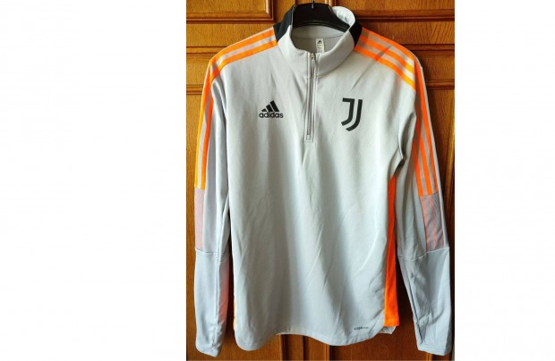Juventus eredeti adidas szrke narancssrga cipzras nyak M-es fels