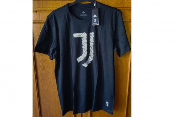 Juventus fekete eredeti adidas póló (M, 3XL)
