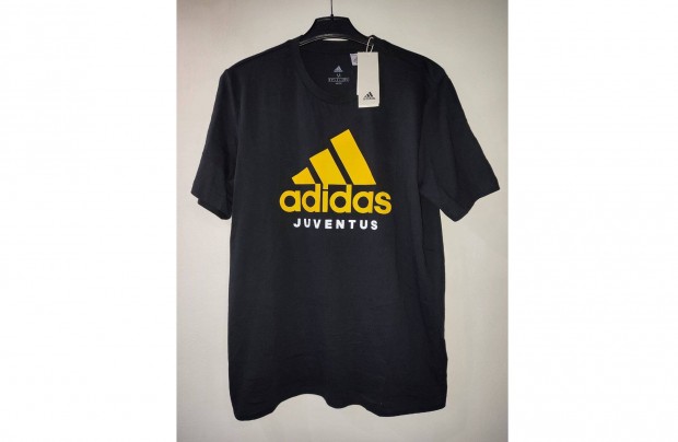 Juventus fekete eredeti adidas póló (M)