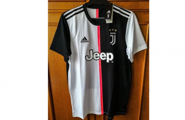 Juventus fekete fehér eredeti adidas 2019-2020 mez (M, XL, 2XL)
