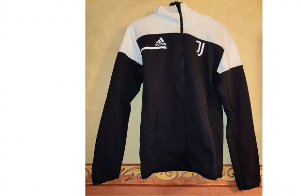 Juventus fekete fehér eredeti adidas kapucnis kabát (M)