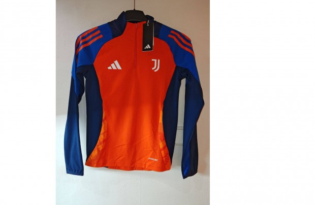 Juventus narancssárga kék eredeti adidas cipzáras nyakú gyerek felső