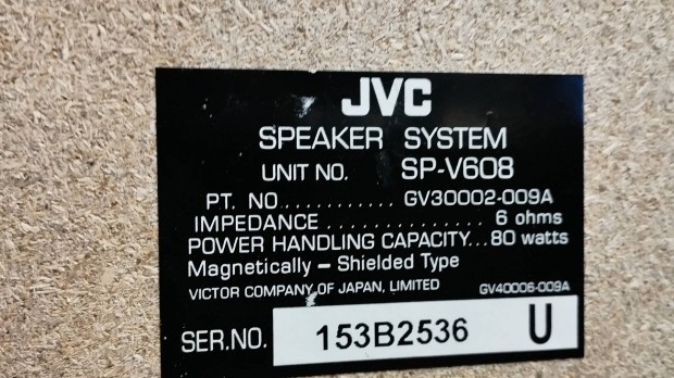 Jvc SP-V608 hangfalpr 