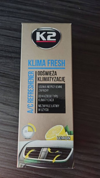 K2 klímatisztító spray citrom illatú, 150 ml