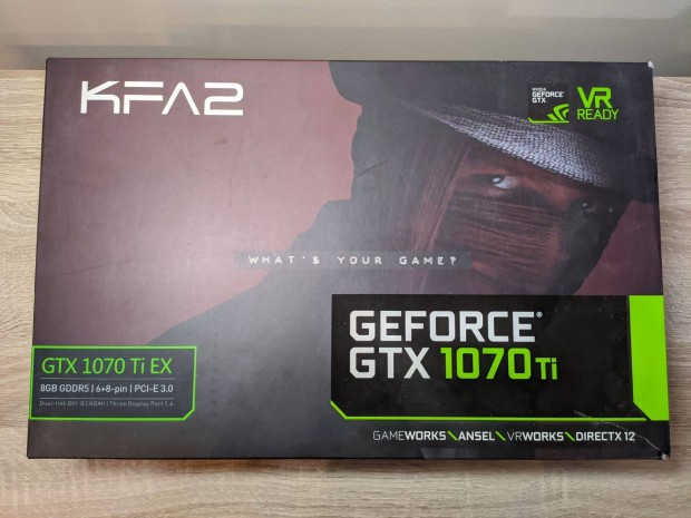 KFA2 Geforce Gtx 1070 Ti EX 8GB Gddr5 videkrtya