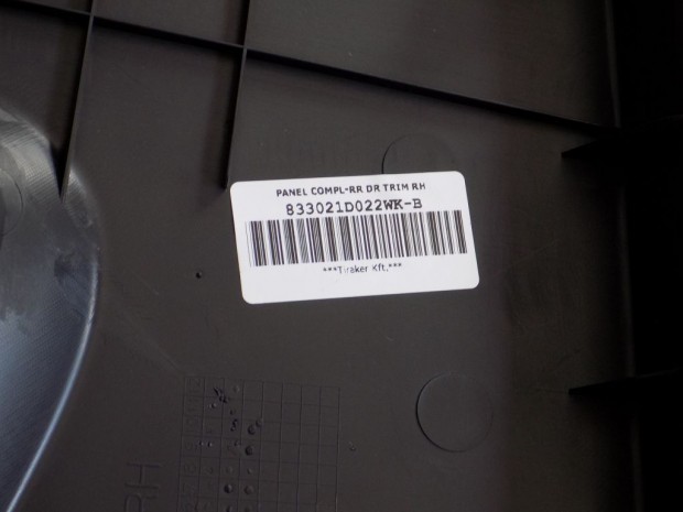 KIA CARENS PANEL COMPL-RR DR TRIM RH eladó