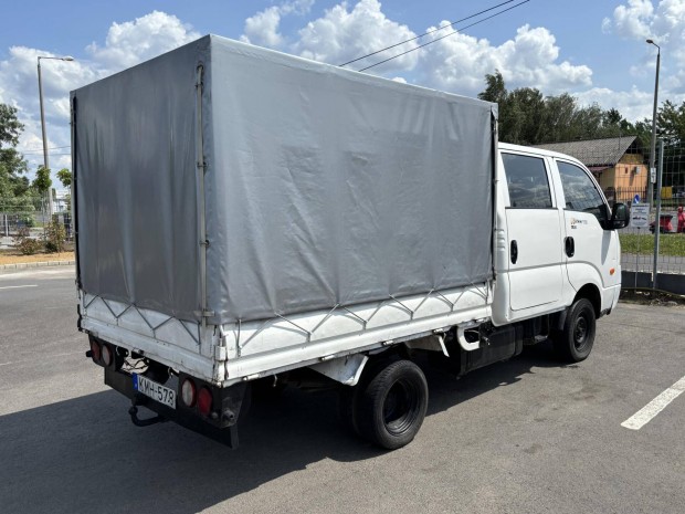 KIA K2500 2.5 D 6 személyes.platós/ponyvás.horgos