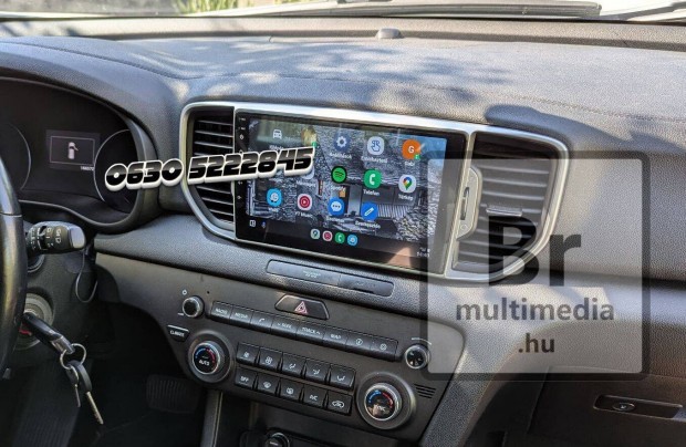 KIA Sportage Android 2Din Kijelző Multimédia Navigáció Rádió Carplay