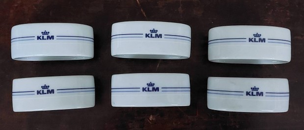 KLM lgitrsasg fedlzeti porceln szalvtagyr 6 db